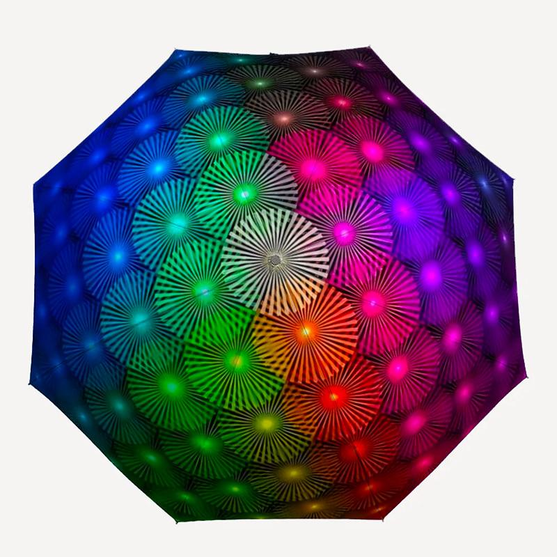 1pc Colorful SphereAutomatic Folding Umbrella, Portable & Foldable Design with 8 Ribs, Casual Outdoor Accessory yy250804254