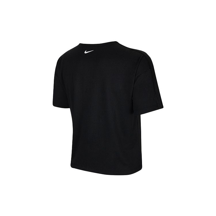 Nike Dri-FIT Sports Crew Neck Letter Pullover Short Sleeve T-Shirt Women Tops Black CT6971-010