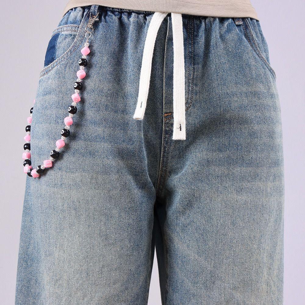Billiard Ball Colorful Dice Waist Chain Zinc Zinc Zinc Alloy Punk Belt Chain Metal Pants Chain Female