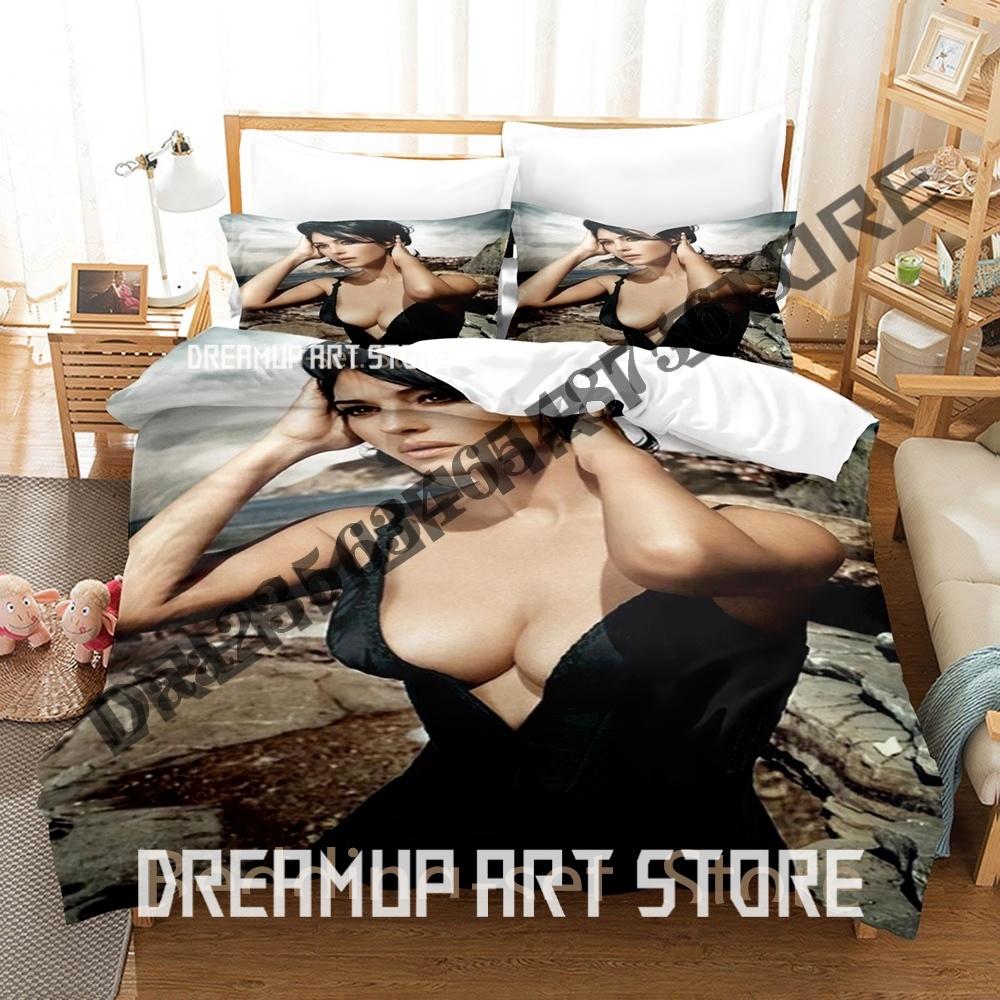 3D Print Monica Belluci Bedding Set Single Twin Full Queen King Size Bed Set Adult Bedroom Duvetcover Sets Anime Bed Sheet Set