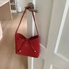 Korean Bow Bucket Bag Y2k Shoulder Bag Casual Bowknot Armpit Bag  Girls