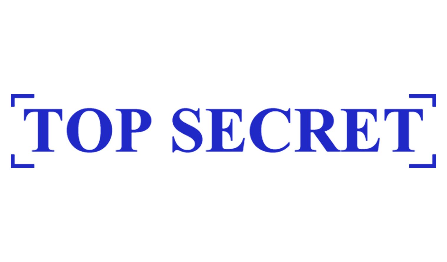 

Printtoo Штамп із самозаливним чорнилом для офісу Top Secret, попередньо нанесений чорнильний штамп - Канцелярське приладдя для дому та офісу, чорний - 42 x 9 синій