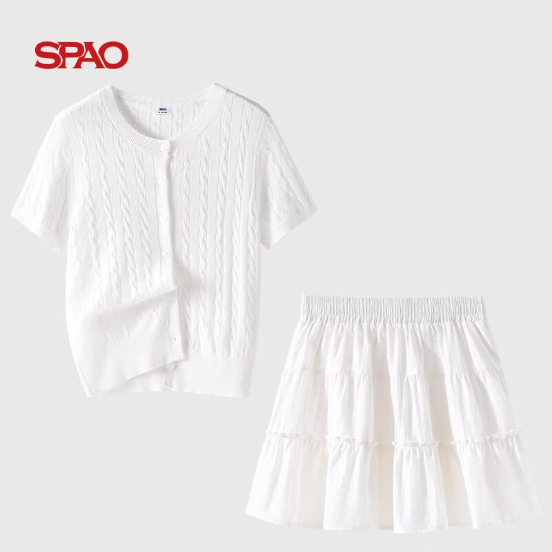 SPAO Women s Knitted Cardigan & Skirt Set M