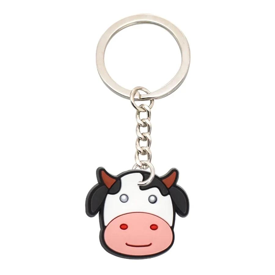 

Strawberry Cow Farm Animal Keychains for Barnyard Party Favors Supplies Party Bag Fillers Farm Animal Baby Shower Party Pendant