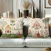 Indian Style Cushion Covers With Palace And Women Patterns Polyester pillowcase, sofa decorative cushion cov Headboard Pillow