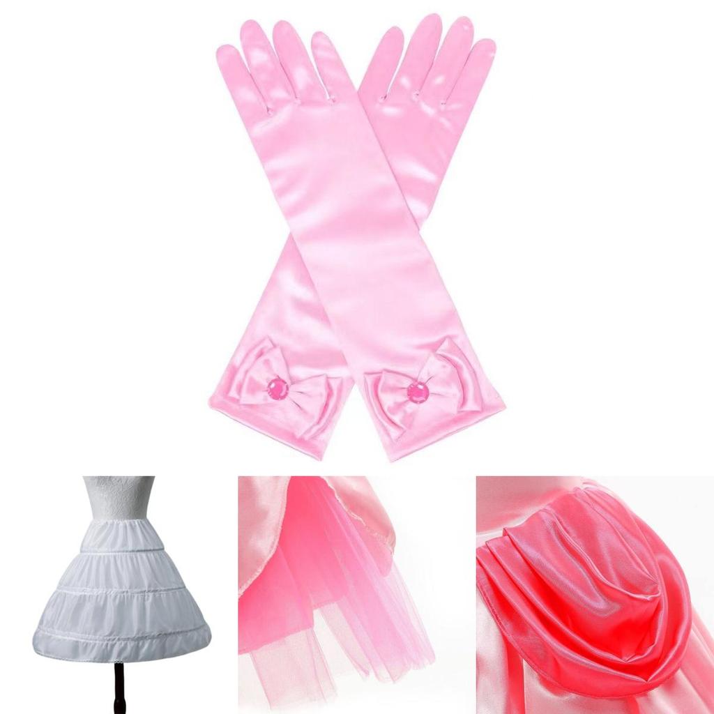 Rozkošný kostým šatů princezny Peach pro děti Ideální na Halloween a hraní rolí