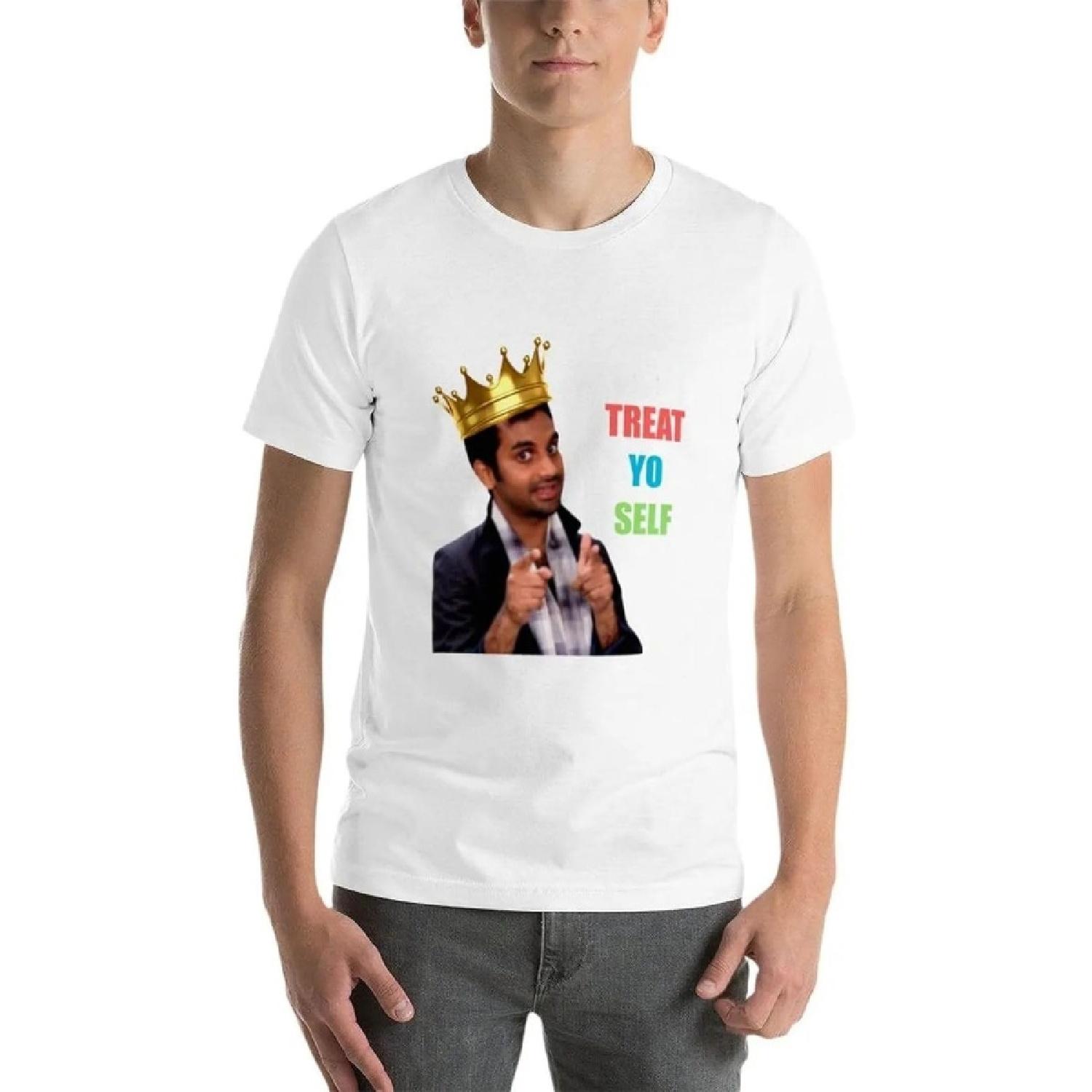 FTYHKsedhcx Treat-Yo-Self-T-Shirt-Black-t-Shirts-Oversized-t-Shirt-Mens-Graphic-t-Shirts S