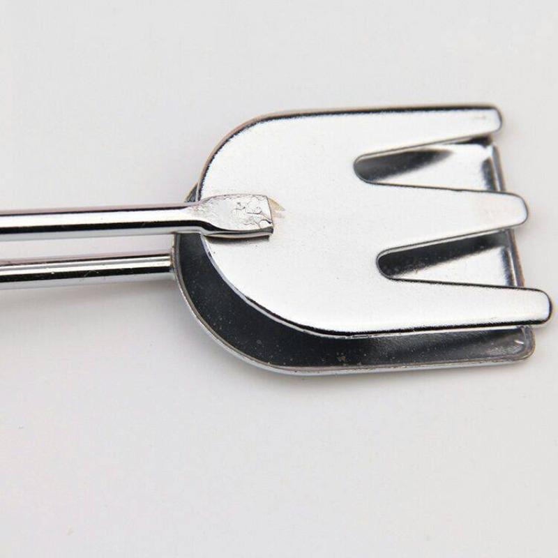 Heavy Duty 31cm Stainless Steel BBQ Clamp for Charcoal and Food, Multi Functional Grilling Tongs for Outdoor Roasting
