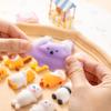 Jucării Mochi Squishy cu Animale Drăguțe Culcate, Bile pentru Ameliorarea Stresului, Jucărie Senzorială Moale și Amuzătoare pentru Strâns, Fidget Toy pentru Adulți și Copii, Cadouri pentru Petreceri