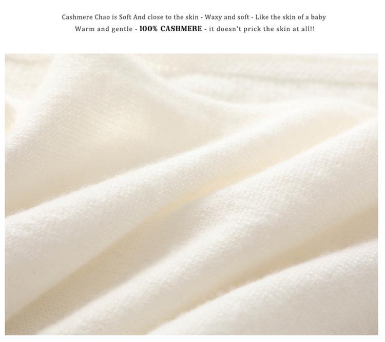 Women's 100% Pure Cashmere Knitted Winter Scarf & Shawl