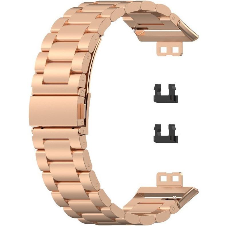 Bracelet en Acier Inoxydable pour Huawei Watch Fit - Or Rose
