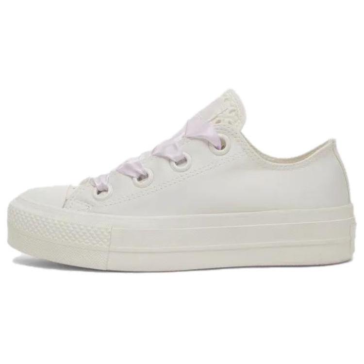 New Converse Chuck Taylor All Star Lift Platform 'Matte Satin Ivory' Women's A10301C