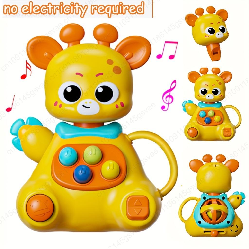 Cute And Interesting Hand-Held Baby Rattle, Puzzle Early Education Elephant/Deer Rattle Plastic Ball, ABS Material