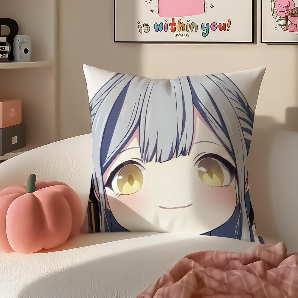 Anime Cartoon BanG Dream Its MyGOCute Cushion Cover Pillowcase Short Plush Invisible zipper Room Sofa Cushion Cover