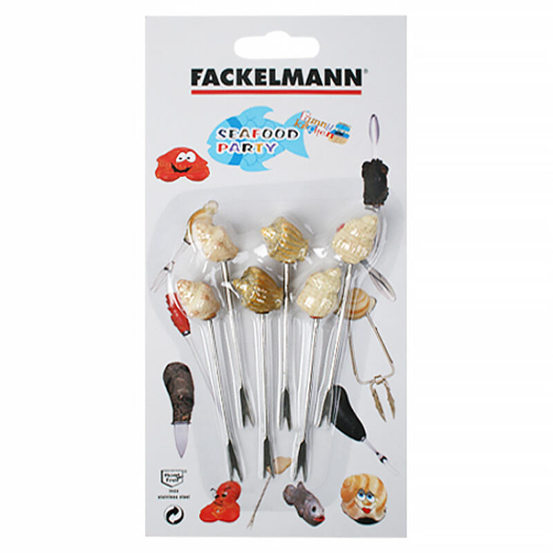 

FACKELMANN Conch-Shaped Dessert Fruit Lobster Crab Fork 6p