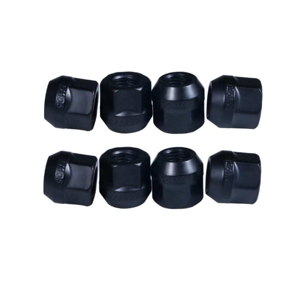 Black wheel nuts height 21mm Car Lug Nut m12x1.5 m12x1.25 lug nuts Car Open End Lug Nuts key 19mm M12x1.5