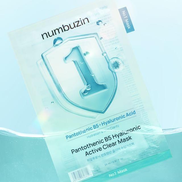 numbuzin - No.1 Pantothenic B5 Hyaluronic Active Clear Mask 1 sheet 26ml x 1 sheet