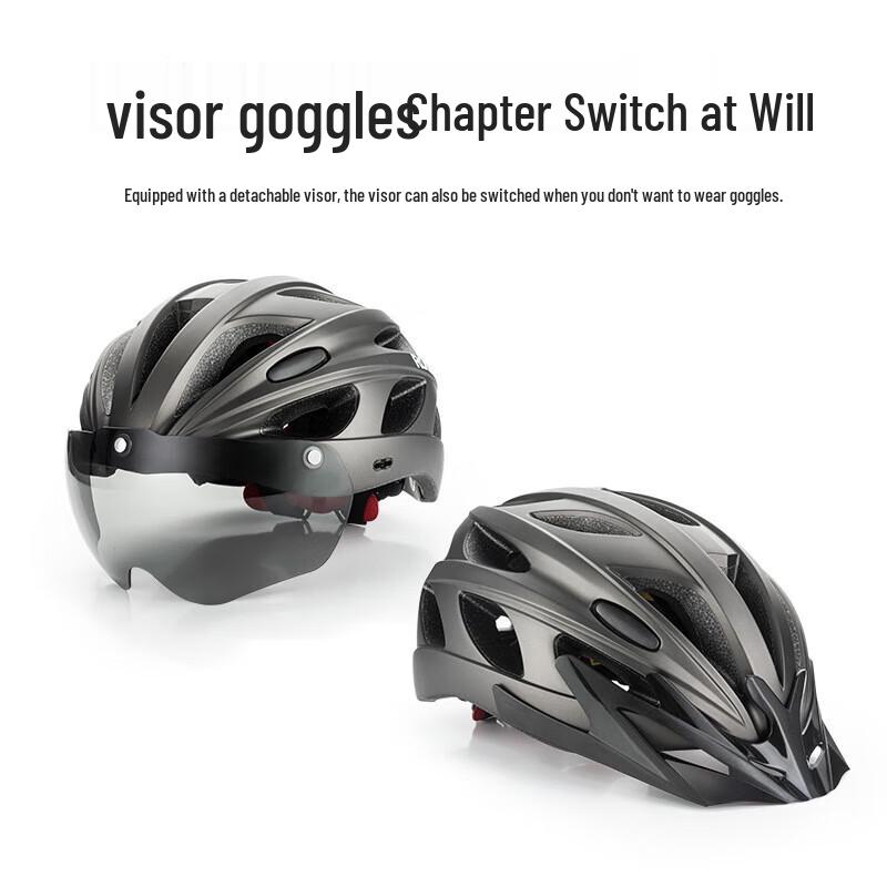 ROCKBROS Large Cycling Helmet with Goggles