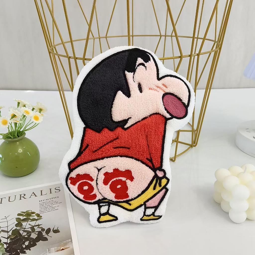 **Kawaii Crayon Shin-Chan Cartoon Cute Hand Towel Water-Absorbent Coral Fleece Kitchen Quick-Drying Shower Room Supplies