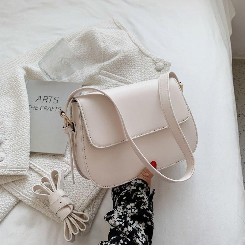 

Premium retro small bag women s new trendy fashion texture shoulder underarm bag versatile messenger small square bag білий