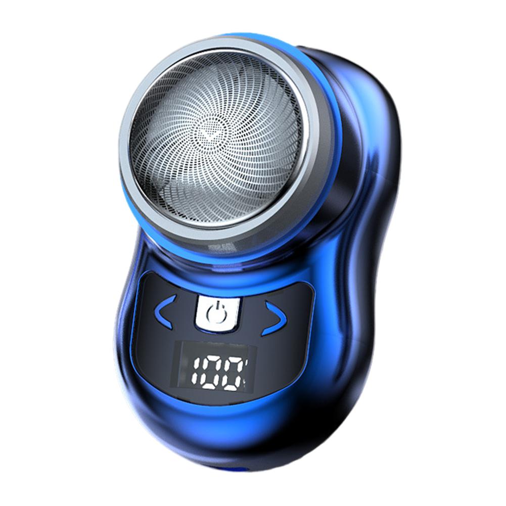 Mini Electric Shaver Portable Household Shaving Machine 180mAh USB Rechargeable Digital Power Display Removing Chest Body Hair