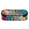 Pencil Pouch Strong Polyester Fabric High Capacity Smooth Zipper with Mesh Pocket Removable Divider and Pen Slots for Students
