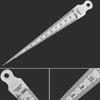Stainless Steel Feeler Gauge Measuring Tool Gap Gauge Depth Ruler Tapered Ruler Taper Welding Gauge