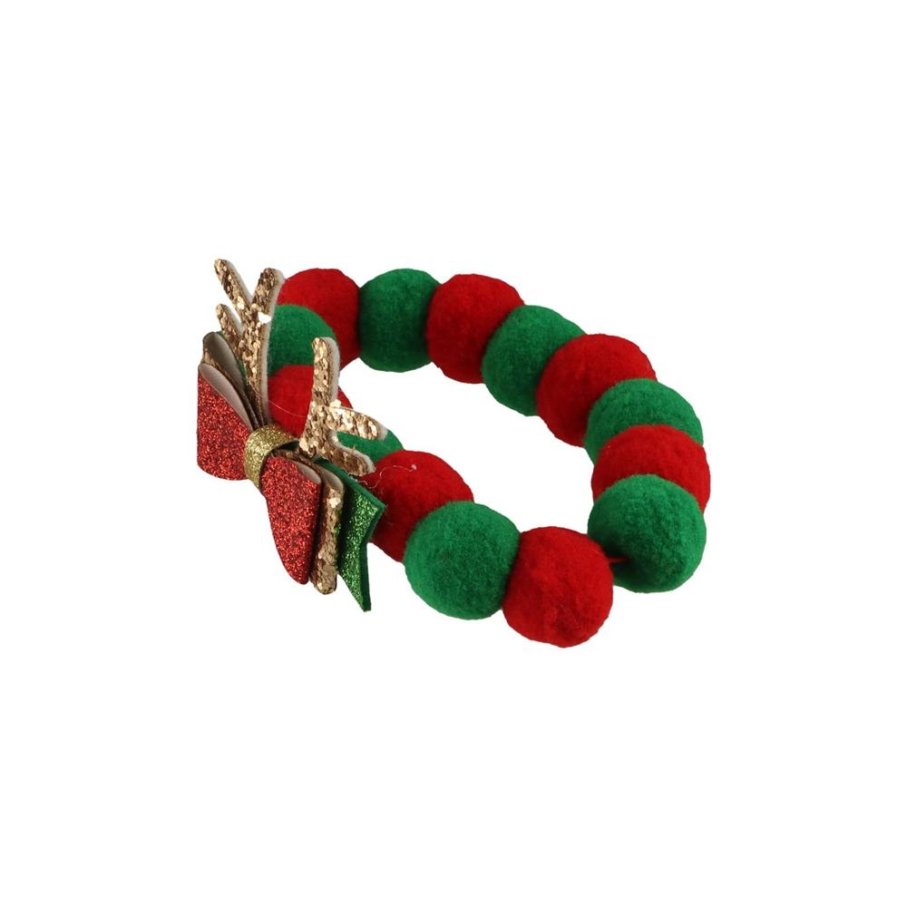 With Bell Pet Christmas Bow Hat Soft Cat Christmas Collar Christmas Cat Bow Tie  for Puppy Cats