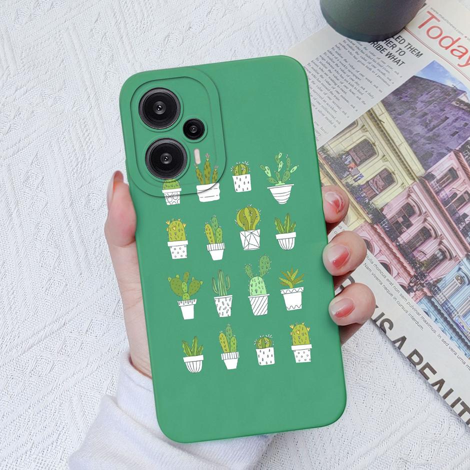Case For Redmi Note 12 Turbo Poco F5 5G Lovely Dinosaur Silicone Pattern Phone Cover For Note12 Turbo PocoF5 Hot Grateful Funda