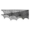 Nappe - NAMOTU - Rectangulaire - Dentelle en polyester - Décoration Halloween - Noir