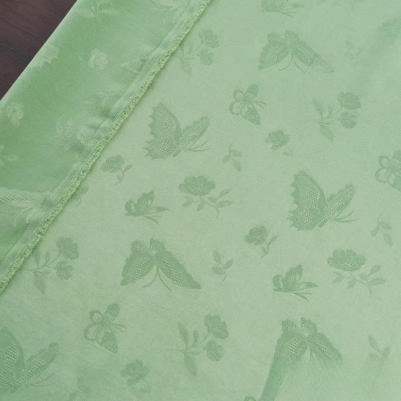 50x145cm Butterfly Jacquard Cotton Linen Fabric for Diy Sewing Dress Shirt Skirt Pants Clothing Vintage Summer Cloth