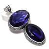 Natural Amethyst Gemstone 925 Sterling Silver Jewelry Pendant 3.19" n3Q99
