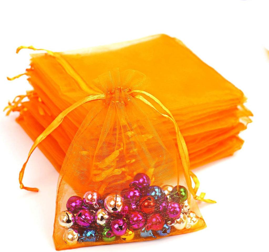 Organza Wedding Favor Drawstring Bag - Solid Color Gift & Jewelry Packaging