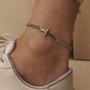 Men's Cross Chain Surgical Steel C Anklet