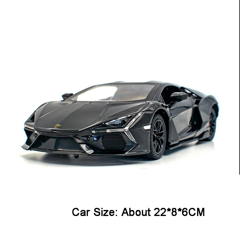 1:24 Sprüh Revuelto Tourbillon Modell Spielzeug Supercars Legierung Druckguss Sound Licht Türen Geöffnet Rückzieher Kinder Interaktives Spielzeug