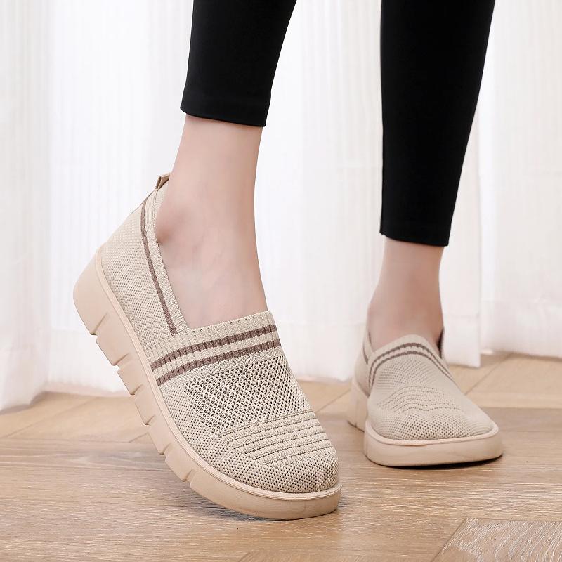 Women s shoes cloth shoes non-slip soft sole comfortable one-pedal single shoes light casual walking shoes 35 2139₽