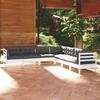 VidaXL Solid Pine Wood Garden Lounge Set 7 Pcs with Cushions Patio Furniture Outdoor Furniture Garden Furniture 3096792
