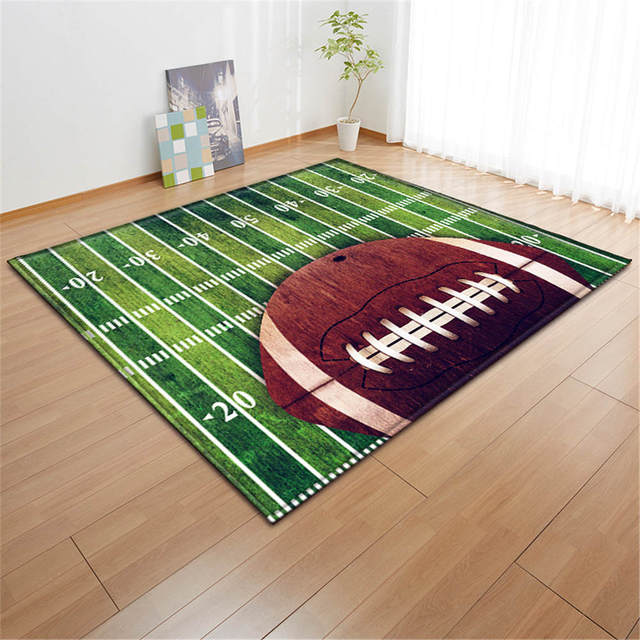 Home Decoration Living Room Carpet 3d Print Pattern Boy Bedroom Room Decoration Basketball Children 'S Room Game Kitchen Carpet