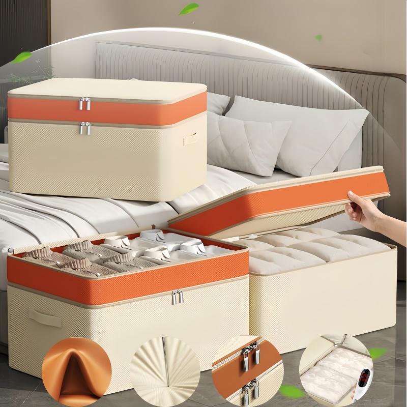 Double Layered Splicing Large Capacity Storage Box,Can Be Stacked and Placed,Clothes,Pants,Blankets Storage,three Specifications