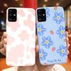 For Samsung Galaxy A51 5G SM-A516B Lovely Printing Jelly Phone Case Soft Silicone TPU Back Cover For Samsung A51 5G UW SM-A516V