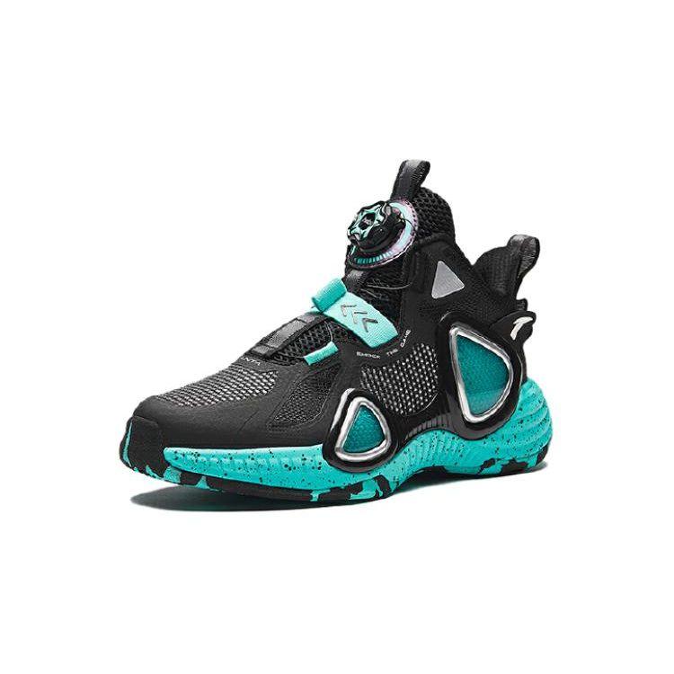 Anta Comfortable Versatile Shock Absorbing Low Top Kids Basketball Shoes Kids sneaker Green 312341120-4