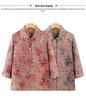 Seven-Sleeve Grandma Style Two-Piece Set: Summer Shirt and Pants for Middle-Aged & Elderly Women