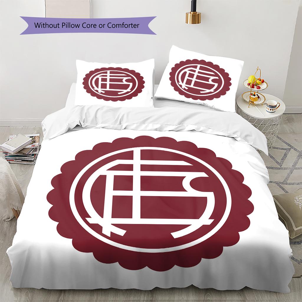 Club Atletico Lanus Pattern Bedding Home Decoration Birthday Gift (1 * duvet cover + 2 * pillowcase, without core)