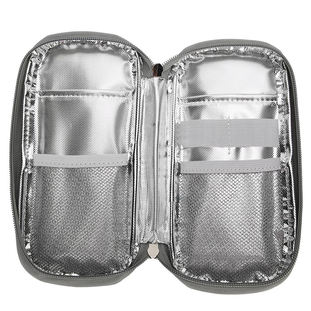 Portable Insulin Cold Storage Bag Medicines Refrigerated Cool Bag for Patient CareGreen