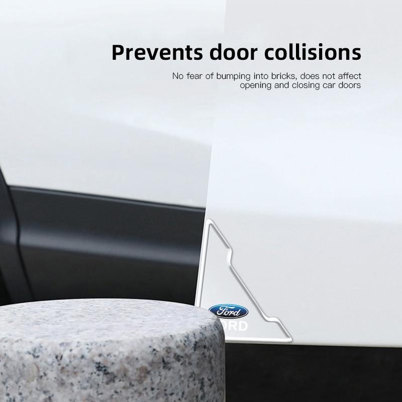Car Stickers Door Corner Anti-collision Silicone Protective Cover For Ford Focus Fiesta Mondeo Explorer MK2 Car Gadgets Keychain