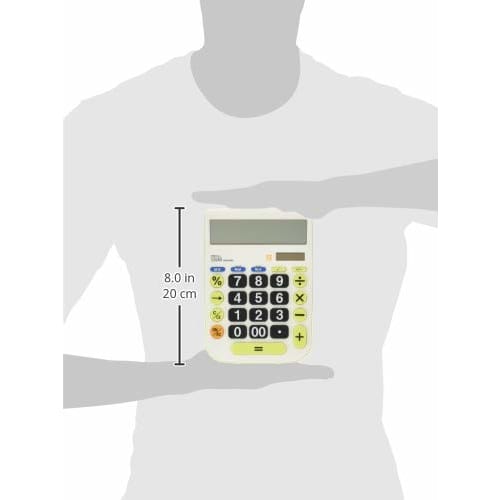 Nakabayashi Calculator Desktop Large Key Type L 12 Digits with Tax Calculation Function ECD-8503G