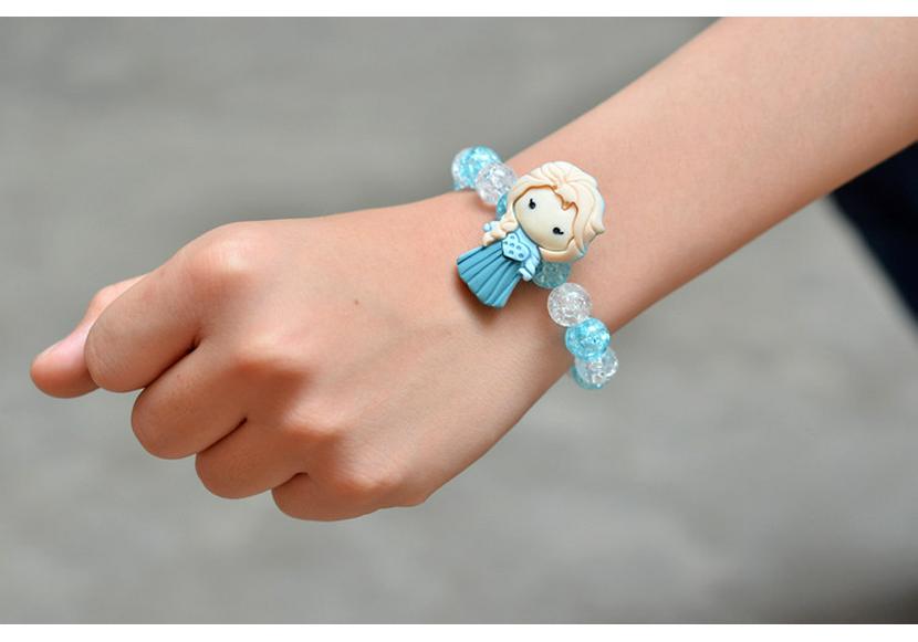 Cartoon Princess Girl's Ice & Snow Bracelet Gift Set for New Year & Birthday