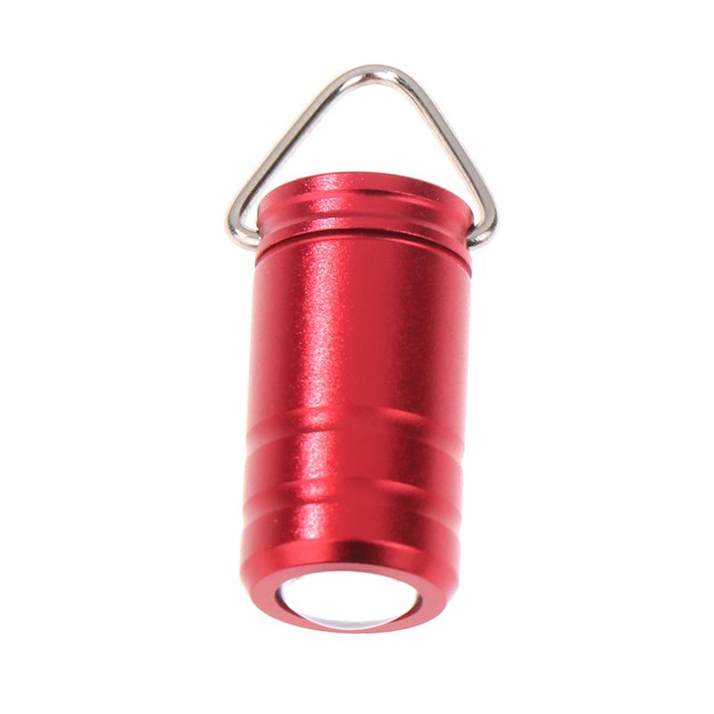 1Pc Mini Pocket Button Battery Led Flashlight Protable Bright Long Lifetime Waterproof Key Ring Gift Torch Outdoor Supplies