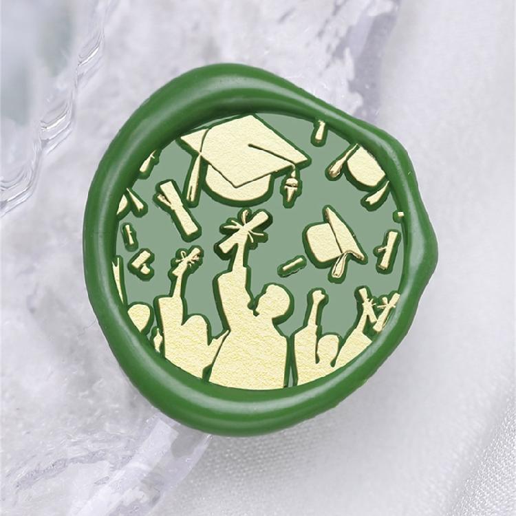 Metal Wax Stamp Head for Appreciation Card Graduation Ceremony Invitations