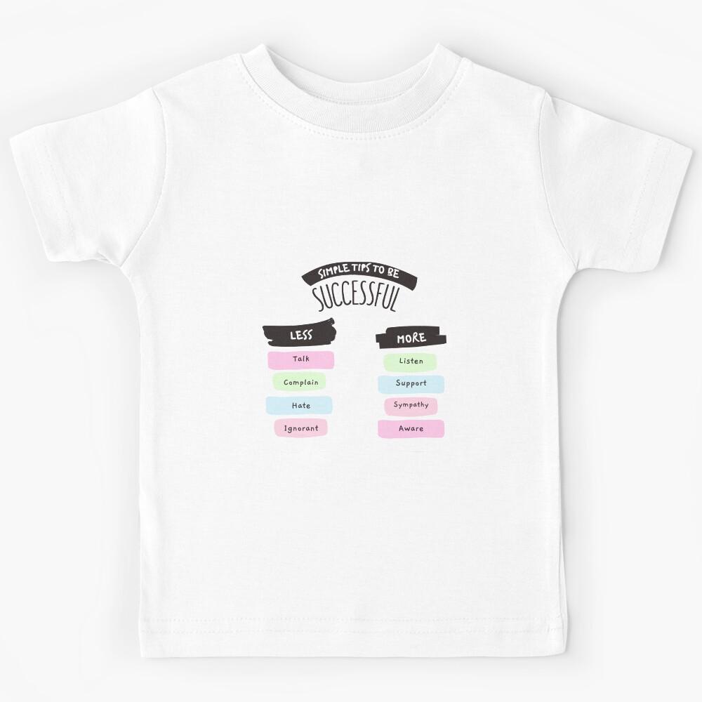 Simple Tips To Be Successful Kids T-Shirt 170
